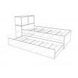 Kialla bed with lots of storage and trundle option